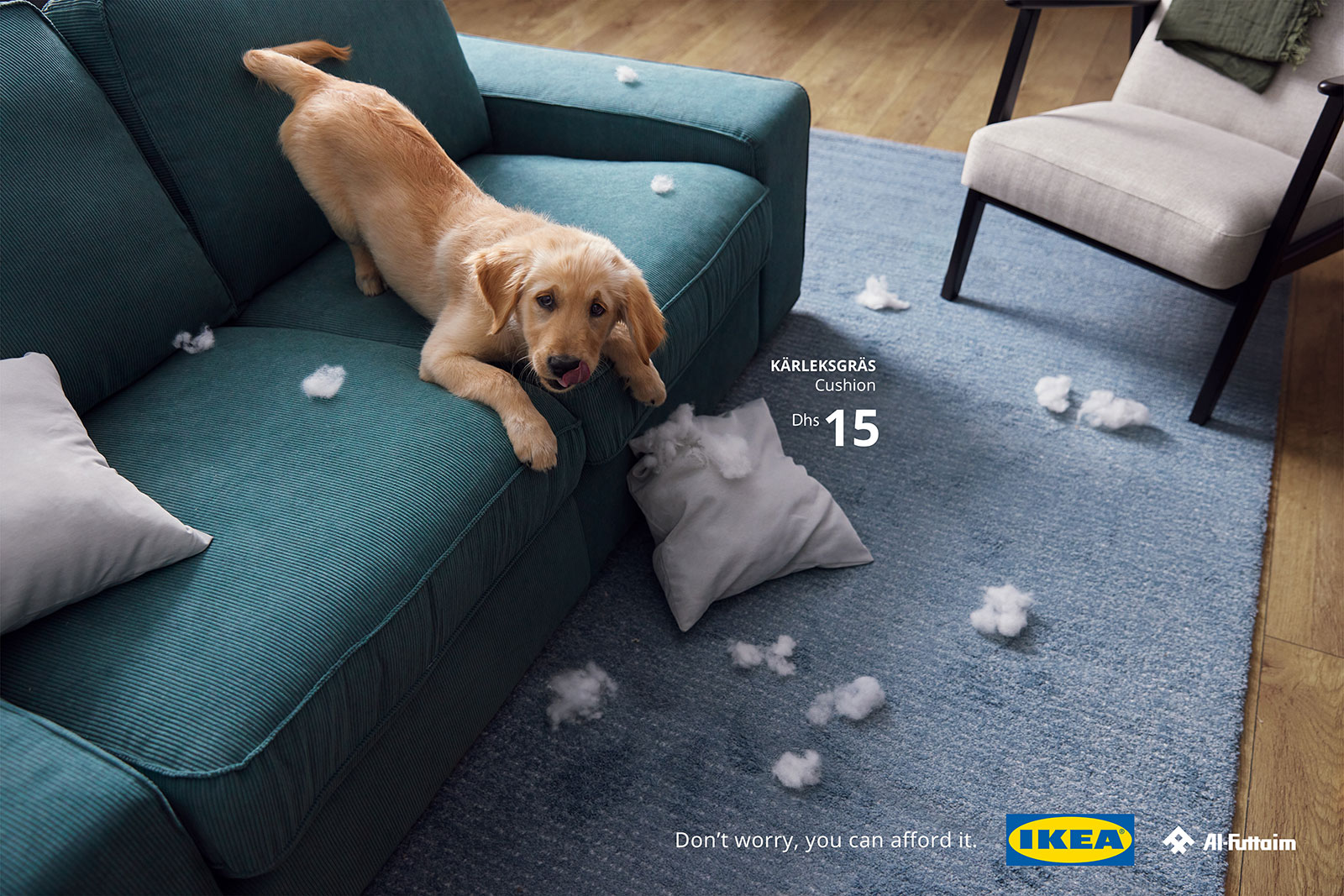 Ikea shows its products destroyed by pets in cute campaign about  affordability - Ad Age, image size:1600x1067