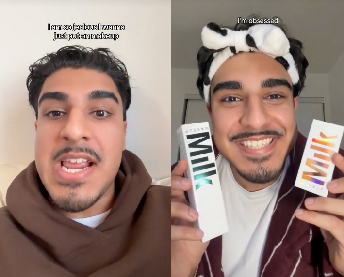 two tiktok screenshots of abdullah ziadi