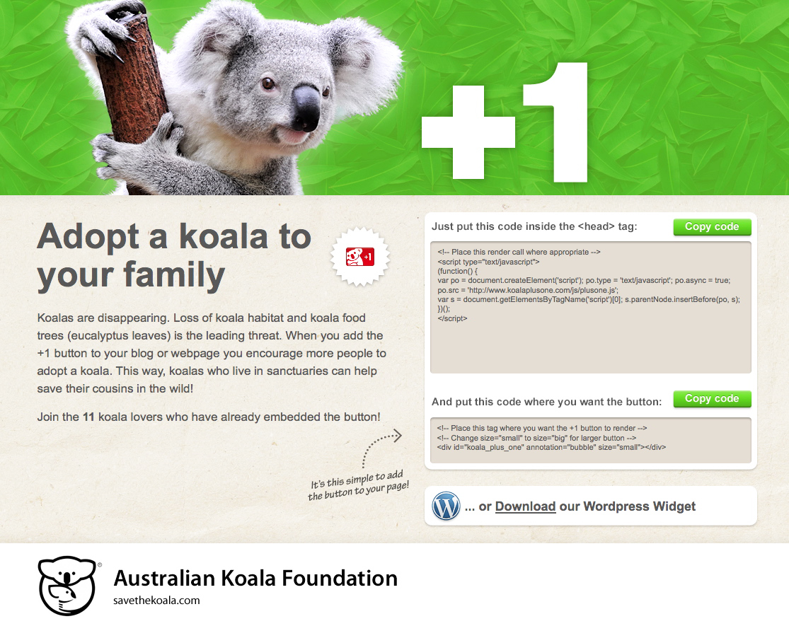 Australian Koala Foundation K+1 Ad Age
