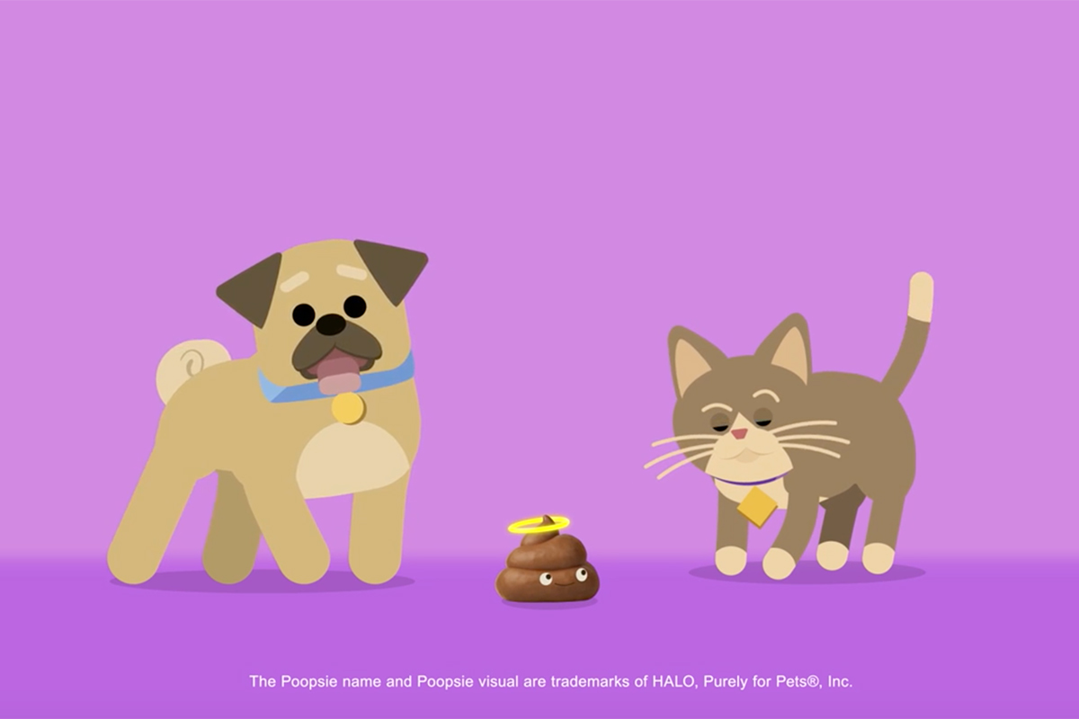 An Angelic Animated Poop Is the Star of This Campaign for Pet Food