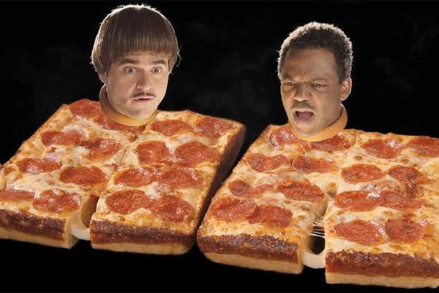 Freaky Floating Heads Can T Get Enough Of Little Caesars Deep