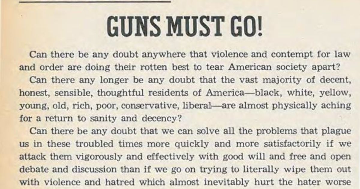 #TBT: The Time Ad Age Went All-In for Gun Control | Ad Age