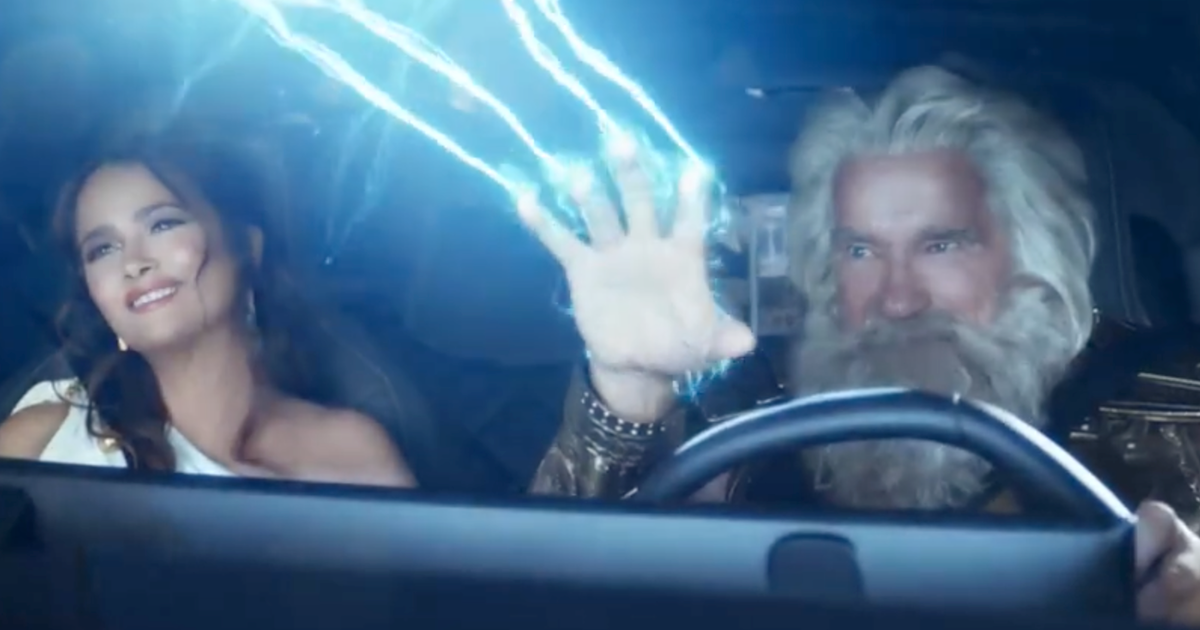 BMW’s Super Bowl ad has Arnold Schwarzenegger as an aging Zeus Ad Age