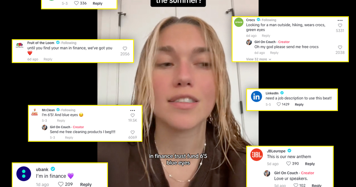 ‘Looking for a man in finance’ creator and brands on the TikTok trend