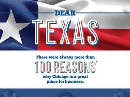 Chicago ad cites Texas controversies in move to lure companies, workers 