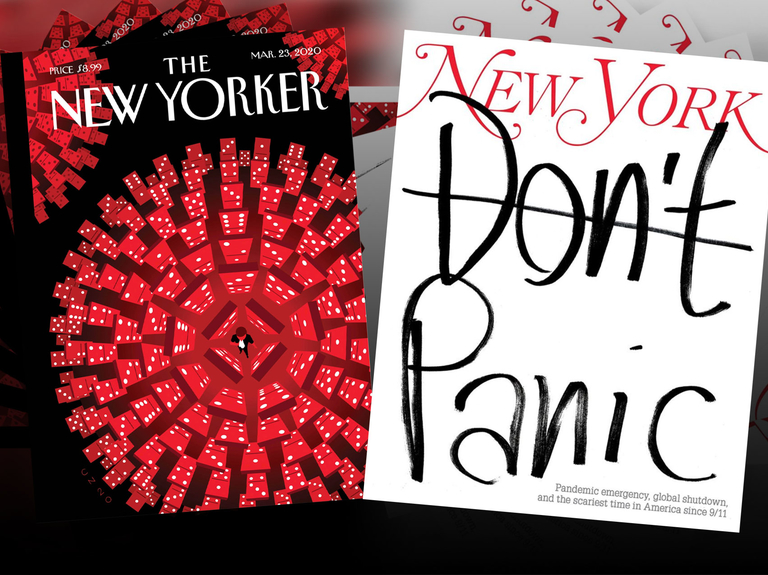 The New Yorker and NYMag covers subtly, and unsubtly, nail life during a pandemic