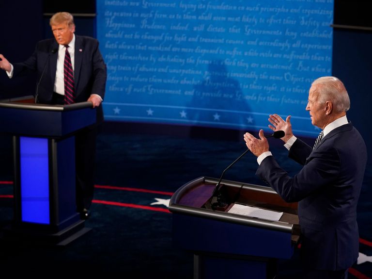 Trump-Biden grudge match fails to set audience record for televised debate