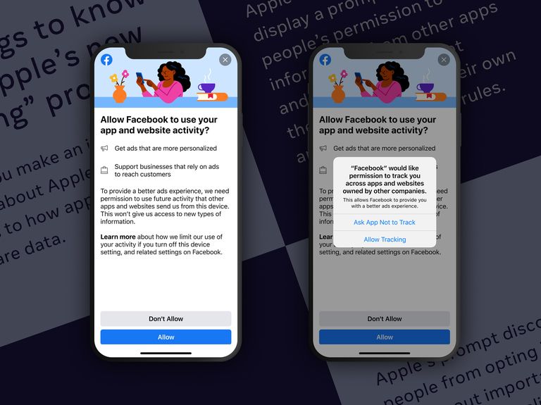 Facebook gives users a new message to consider before seeing Apple's privacy prompt