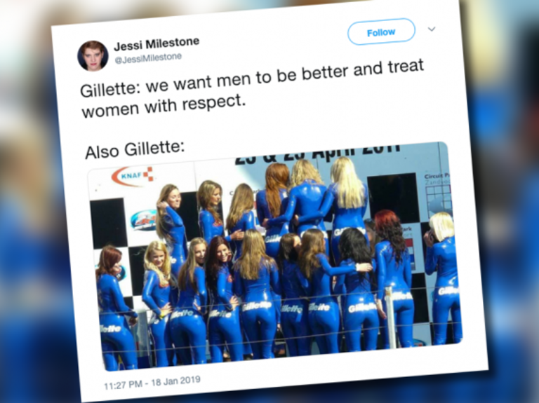 Gillette under social media fire for old promo that objectified women