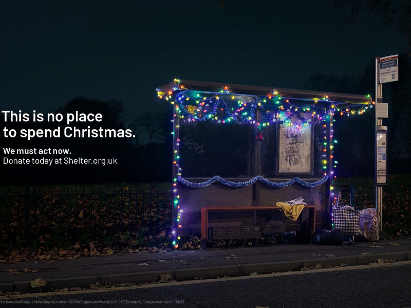 Shelter's powerful billboards reinforce what it means to be homeless at