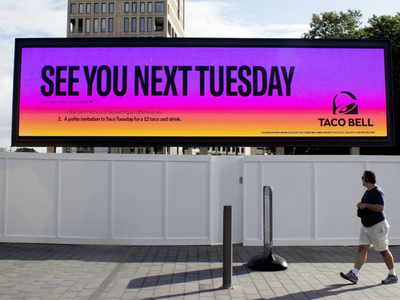 Taco Bell hid the Cword in this seemingly innocuous billboard Ad Age