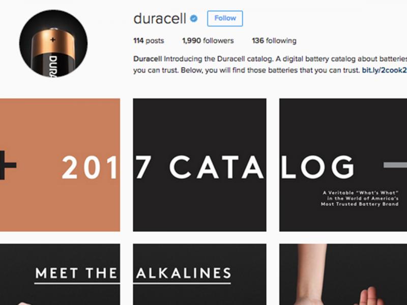 Duracell Instagram Catalog Ad Age