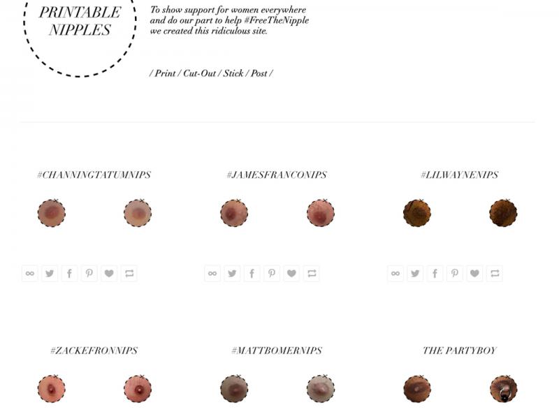FreeTheNipple: Printable Nipples | Ad Age