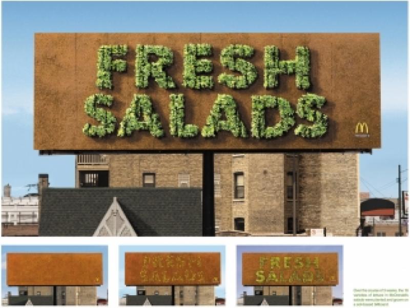McDonald's Grows Fresh Salad on a Billboard Ad Age