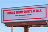 Bloomberg trolls President Trump with mocking billboards, but they backfire as memes