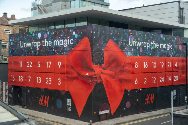 H&M is opening a giant advent calendar in London's Shoreditch | Ad Age H&M is opening a giant advent calendar in London's Shoreditch | Ad Age